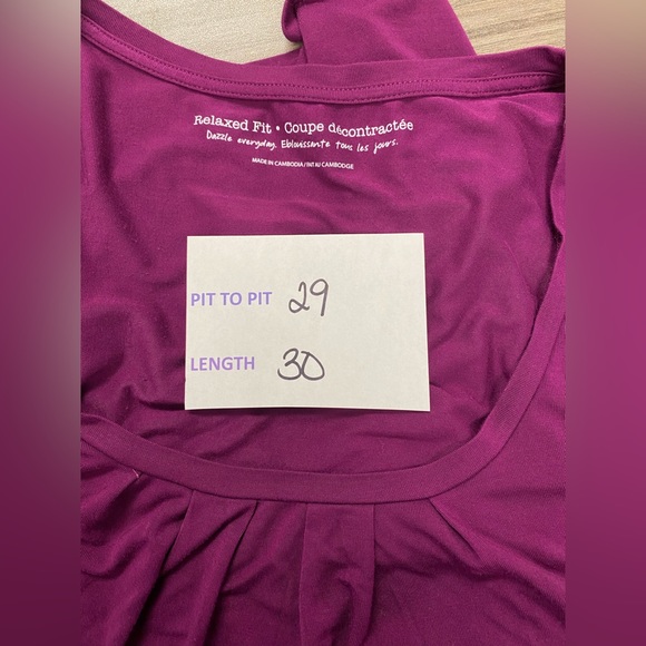 Penningtons Purple Relaxed Fit Long Top / Shirt Size 3x - Picture 2 of 6